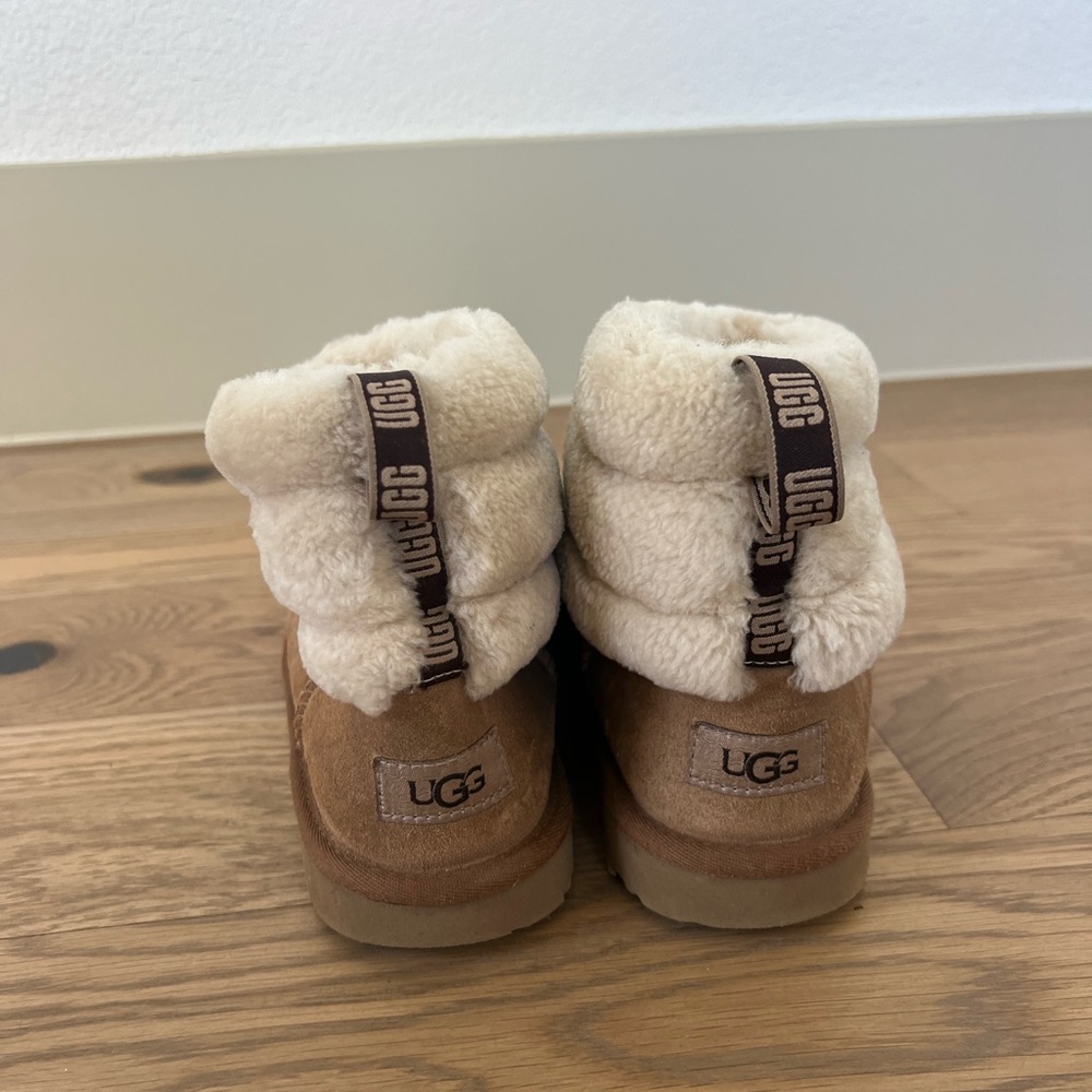 UGG Women’s/Kids Fluff Mini Quilted Boots Chestnut